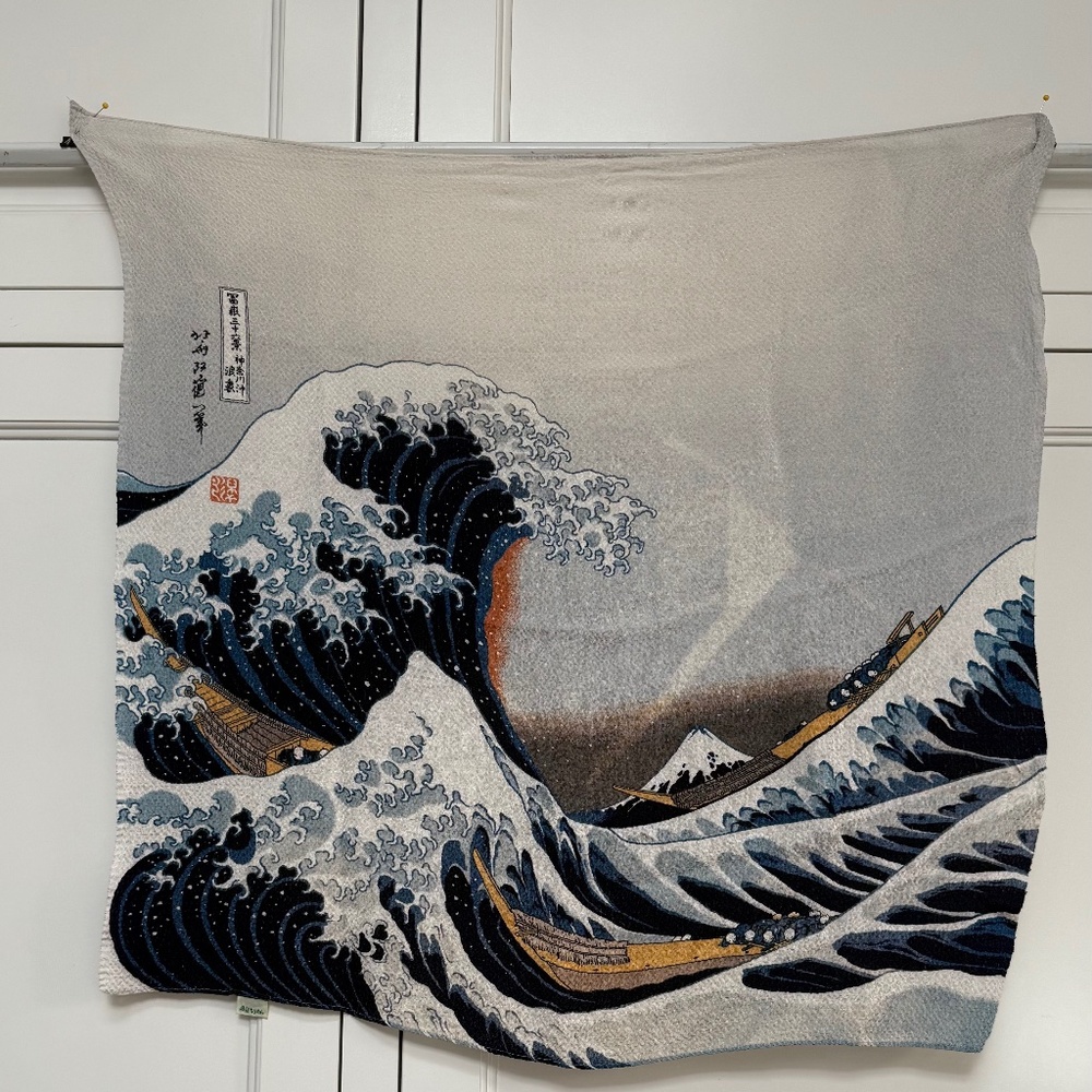 "The Great Wave off Kanagawa" by Katsushika Hokusai. Scarf